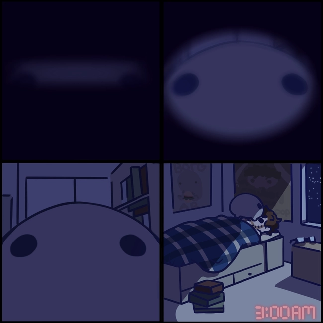 Julian slowly wakes up to Jeb sitting on his face at 3 AM.